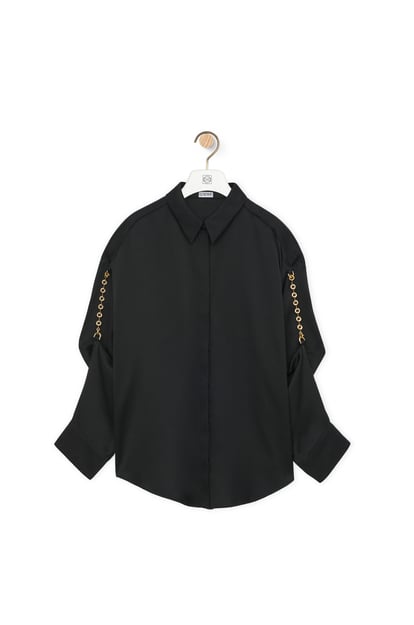 LOEWE Chain shirt in silk Black