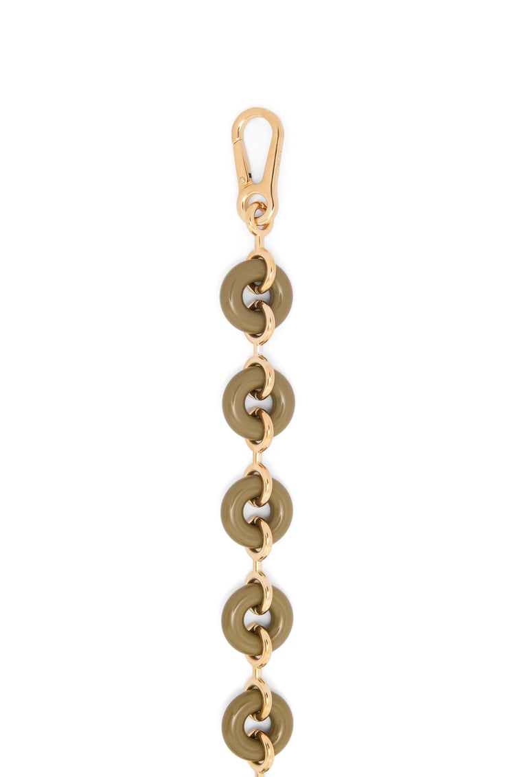 LOEWE Donut chain in resin Clay Green/Gold