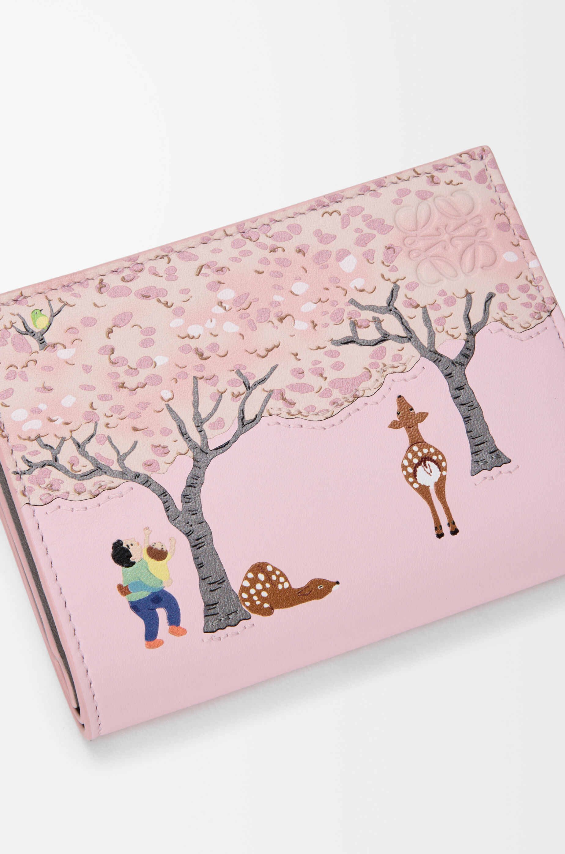 シカ コンパクト ウォレット（ナパカーフ） ピンク - LOEWE Japan