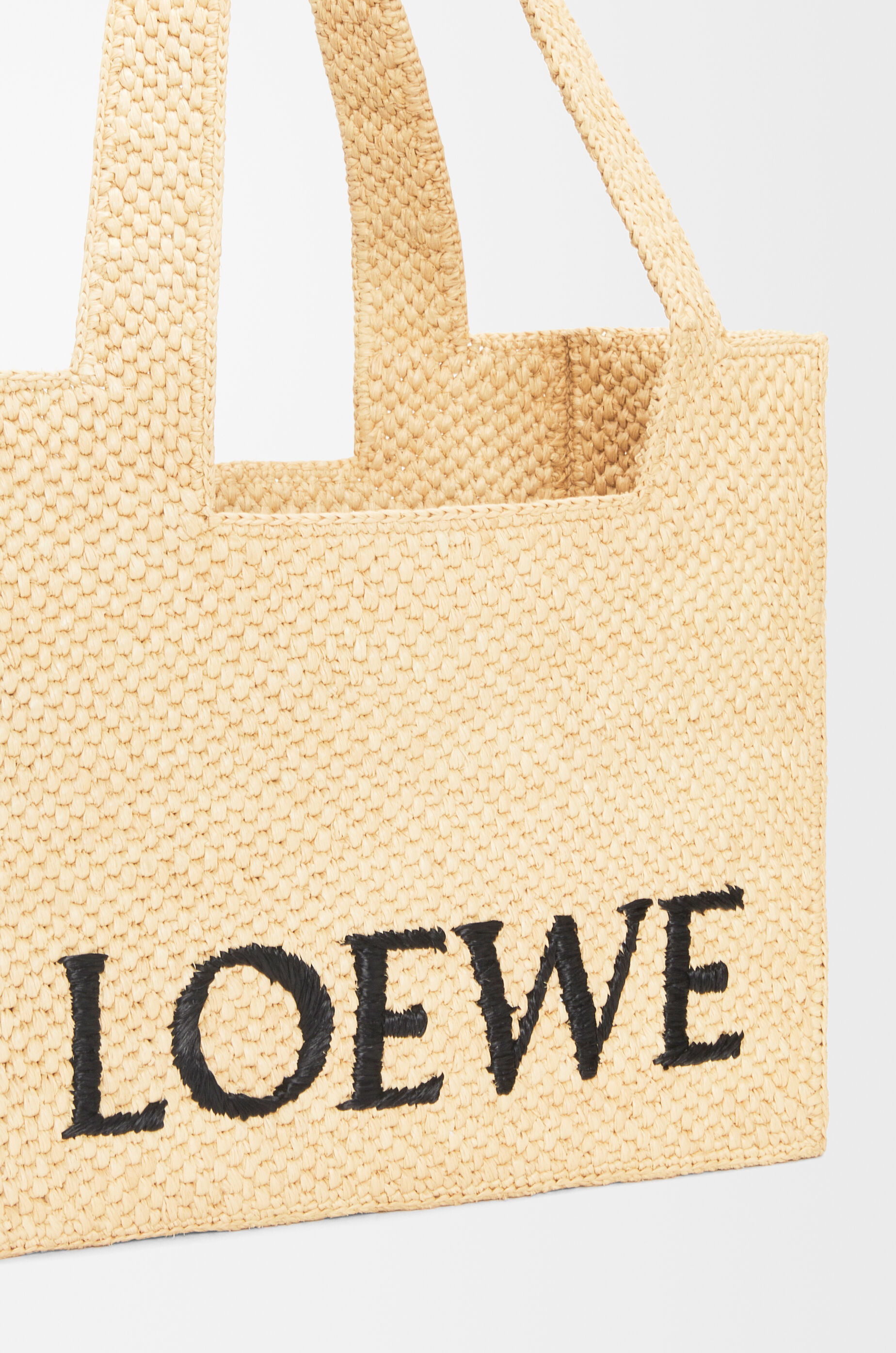 ロエベフォント トート ミディアム（ラフィア） ベージュ - LOEWE