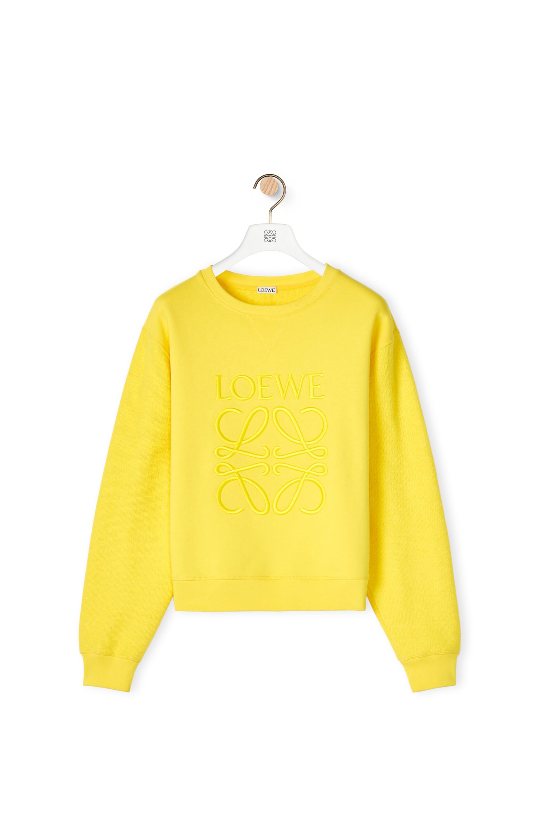 LOEWE Anagram embroidered sweatshirt in cotton LOEWE Anagram embroidered sweatshirt in cotton