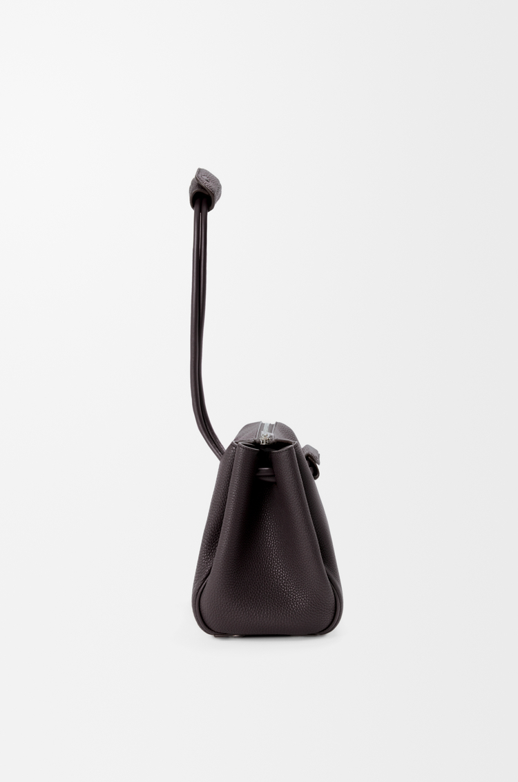 LOEWE Small Madrid bag in supple grained calfskin Dark Ebony