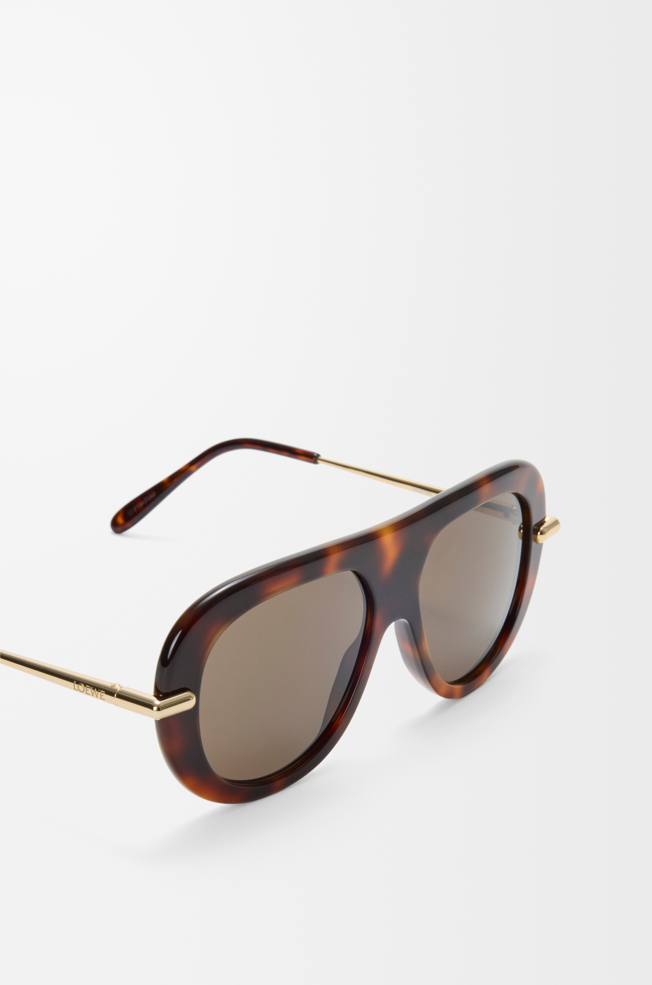 LOEWE Gafas de sol Pilot Slim Marrón Habano