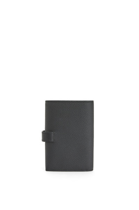 LOEWE Small vertical wallet in soft grained calfskin Black plp_rd