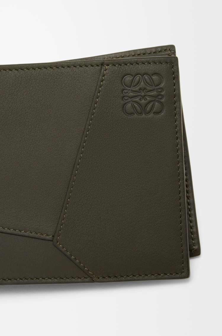 LOEWE パズル バイフォールド コインウォレット（クラシックカーフ） ダークカーキグリーン