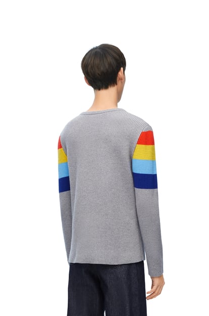 LOEWE Sweater in wool 灰色/多色 plp_rd