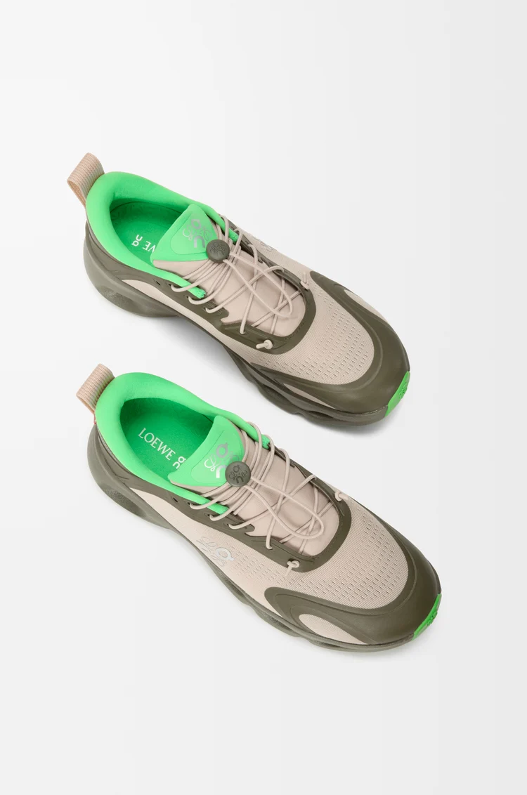 LOEWE Zapatilla Cloudsolo Verde Kaki/Arena