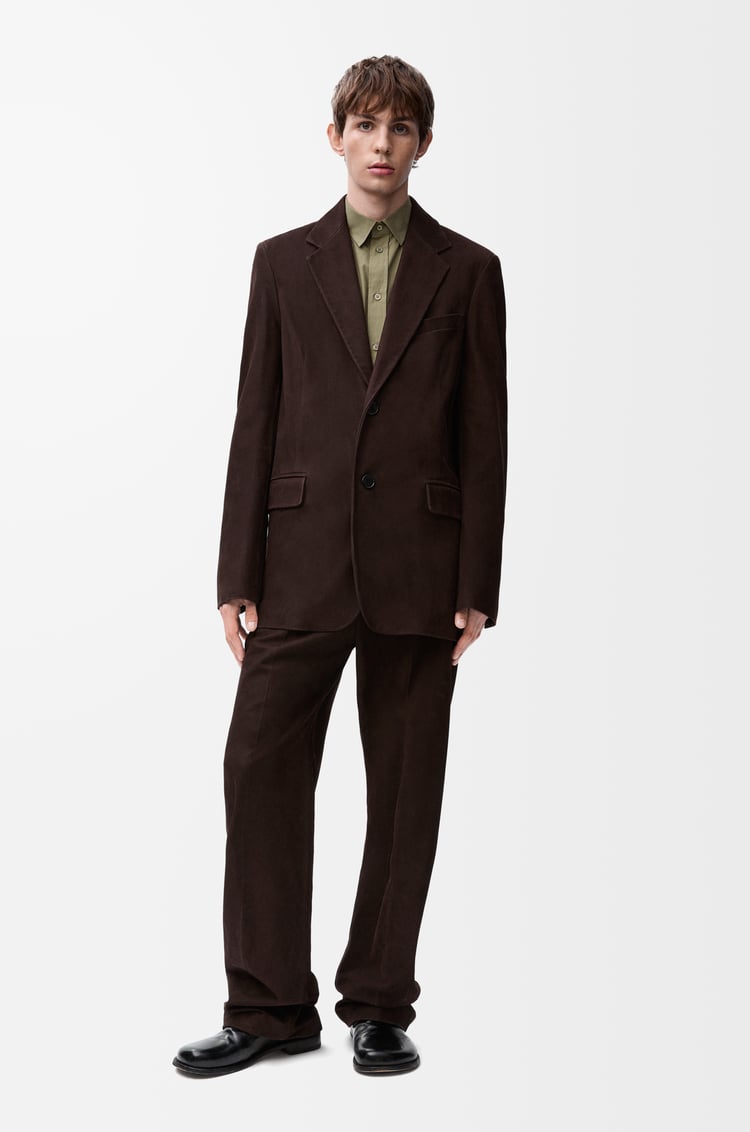 LOEWE Jacket in nubuck Dark Brown