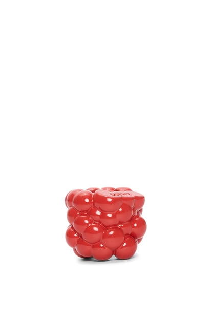 LOEWE Big raspberry dice in brass and enamel Red plp_rd