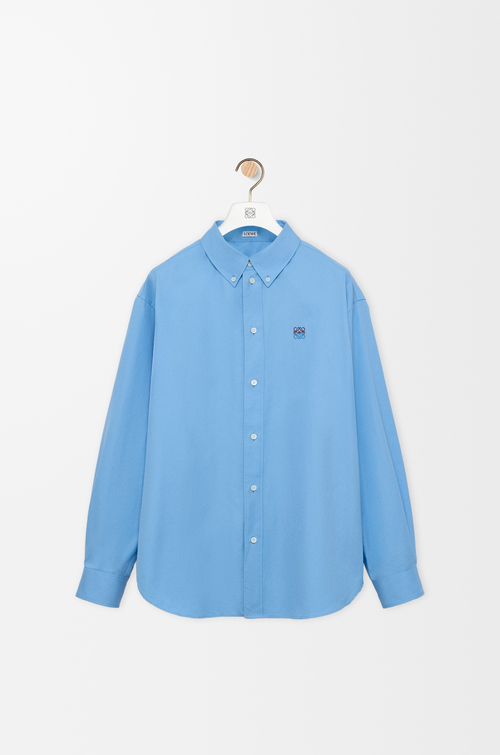 LOEWE Shirt in cotton Light Blue
