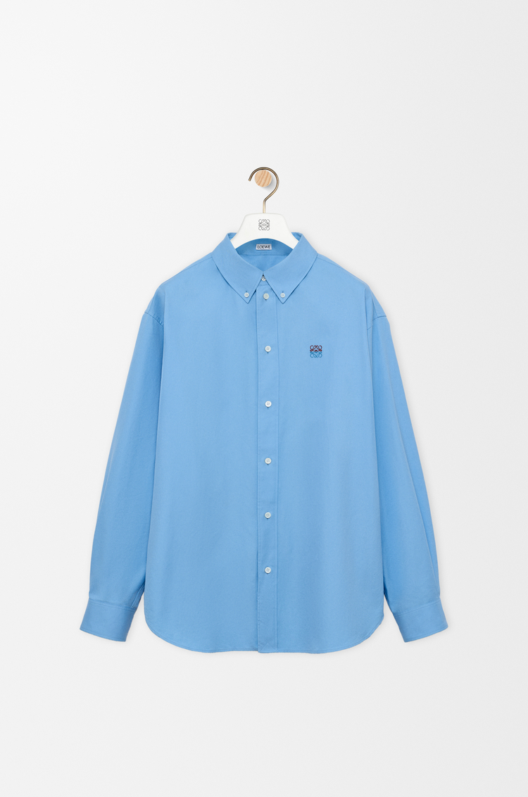 LOEWE Shirt in cotton Light Blue