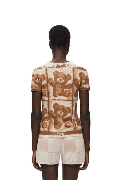 LOEWE Slim fit t-shirt in cotton Brown/Multicolor plp_rd