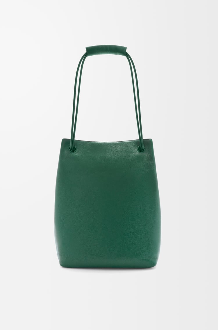 LOEWE Bolso Pebble Hobo en piel de ternera graneada Verde Oscuro