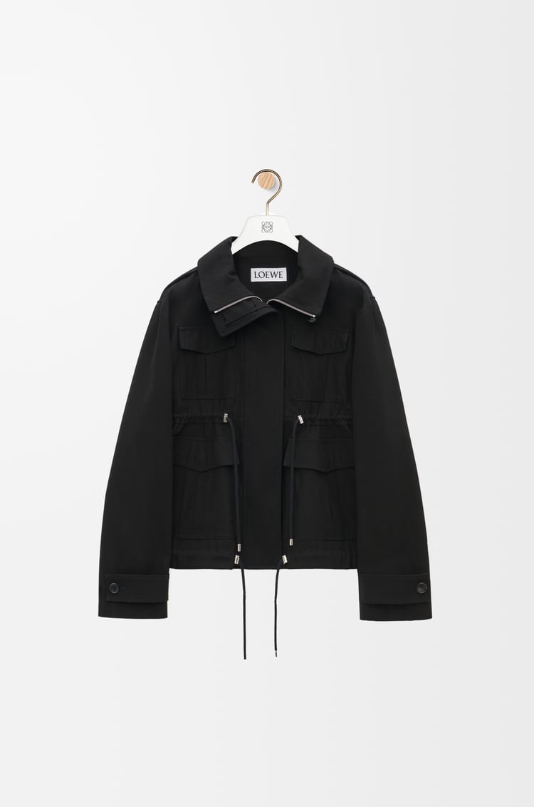 LOEWE Parka en algodón Negro