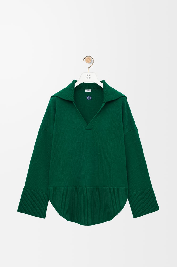 LOEWE ポロ セーター（カシミヤ） グリーン