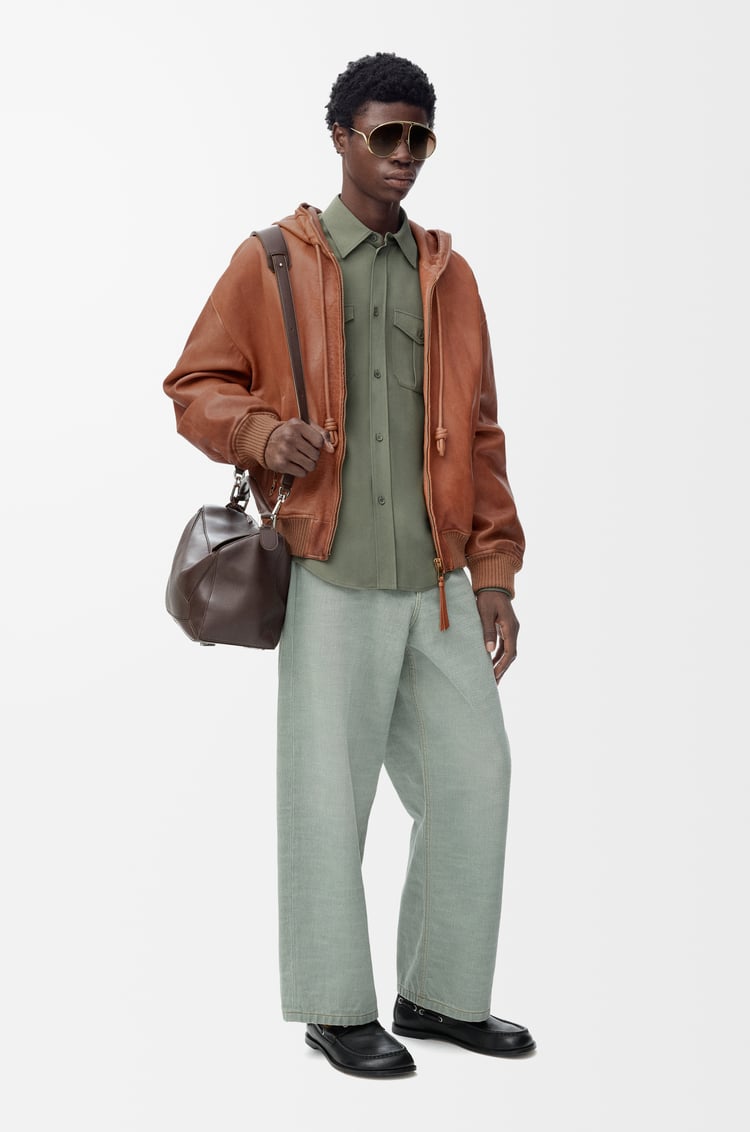 LOEWE Shirt in viscose blend Khaki Green
