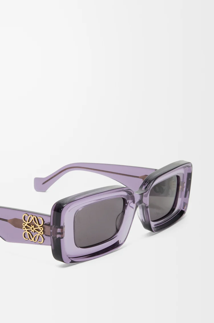 LOEWE 长方形太阳镜 紫色