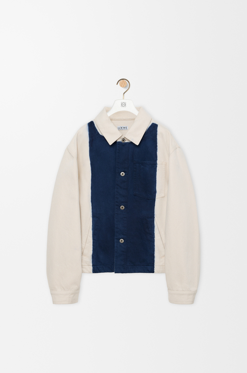 LOEWE Chaqueta Workwear en denim Blanco Roto/Azul