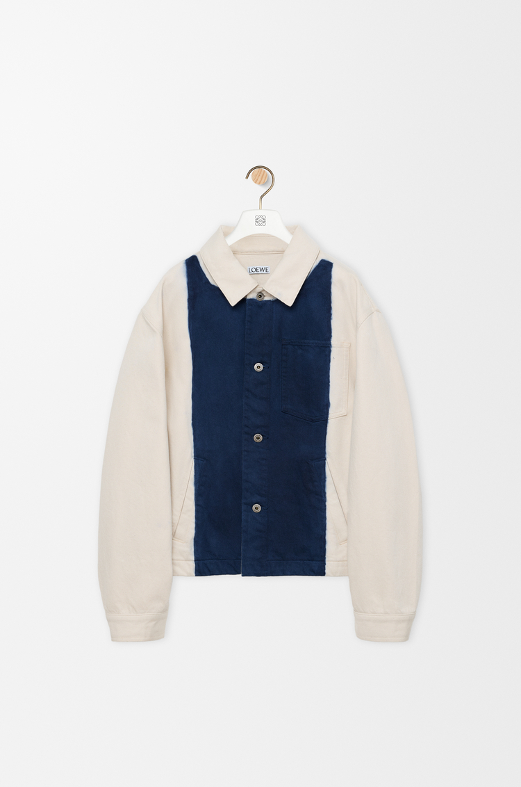 LOEWE Chaqueta Workwear en denim Blanco Roto/Azul