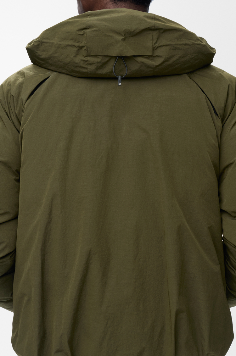 LOEWE Puffer jacket in technical shell Khaki Green
