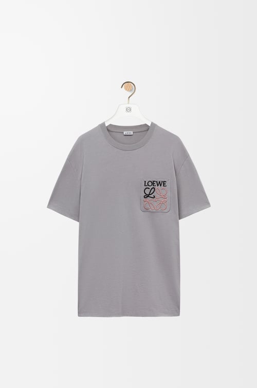 LOEWE Camiseta de corte holgado en algodón Gris