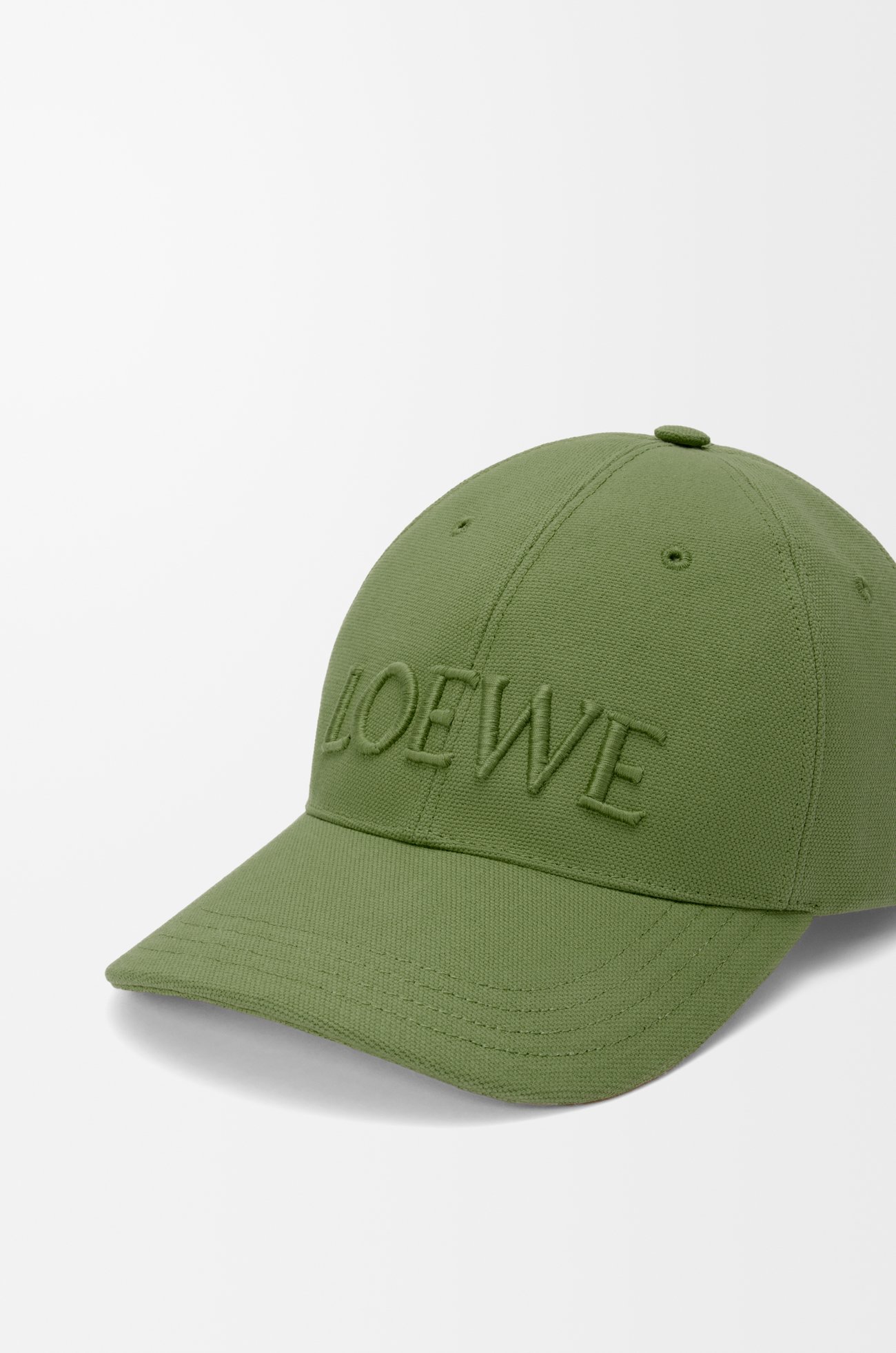 LOEWE 帆布 LOEWE 鴨舌帽 鼠尾草綠