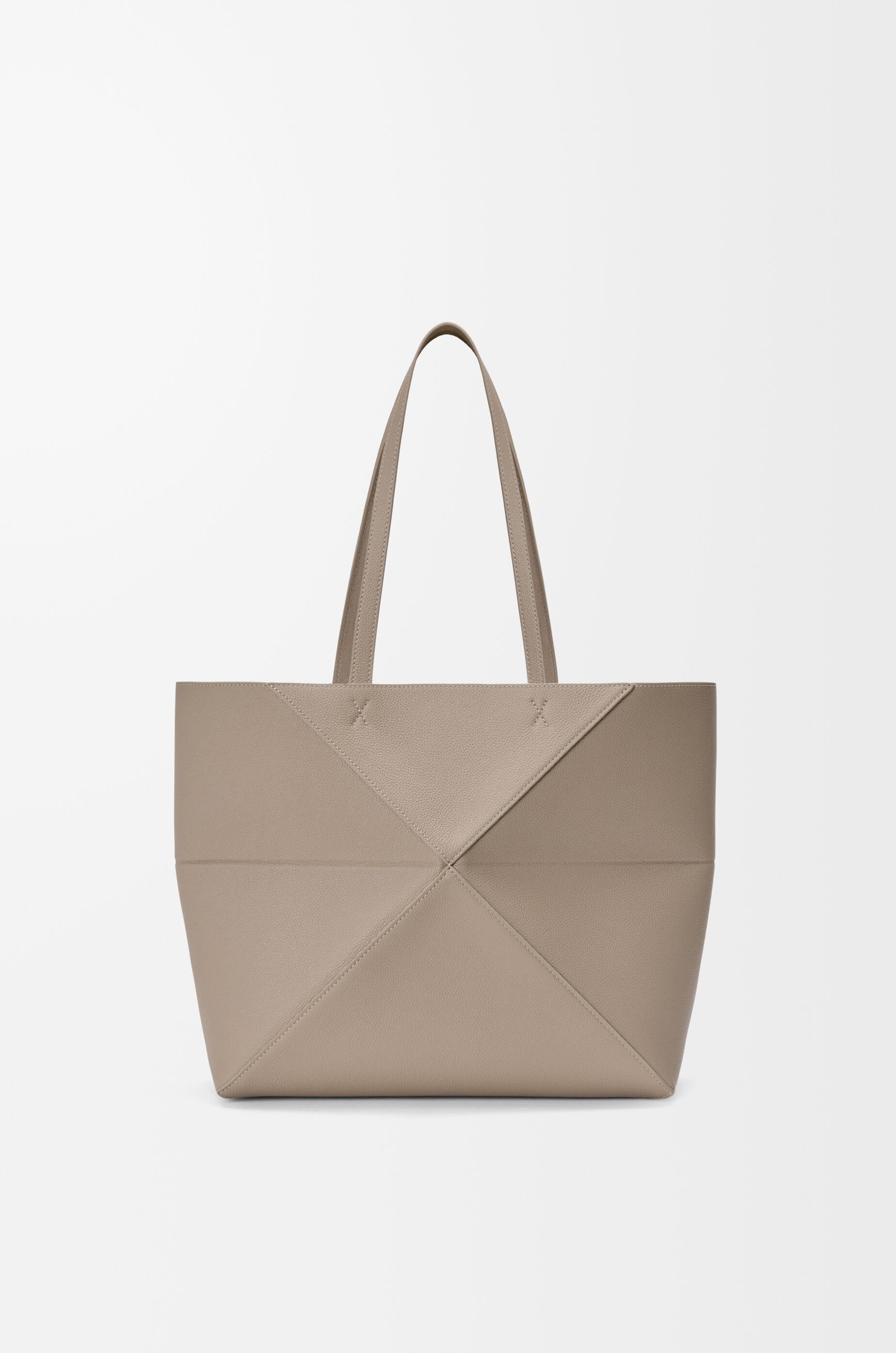 ストロー素材 ベージュ トートバッグ Loewe Large LOEWE Font tote in raffia Beige - LOEWE