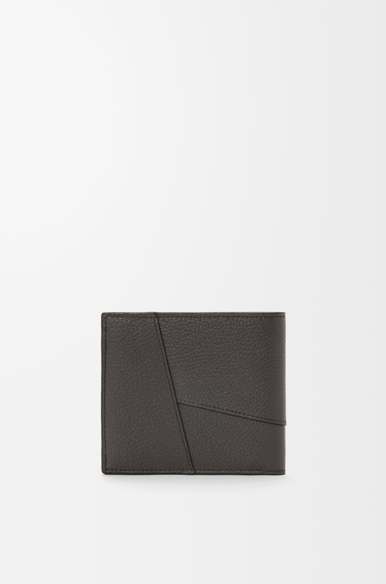 LOEWE 퍼즐 바이폴드 지갑 - 유연한 그레인 카프스킨 다크 그레이