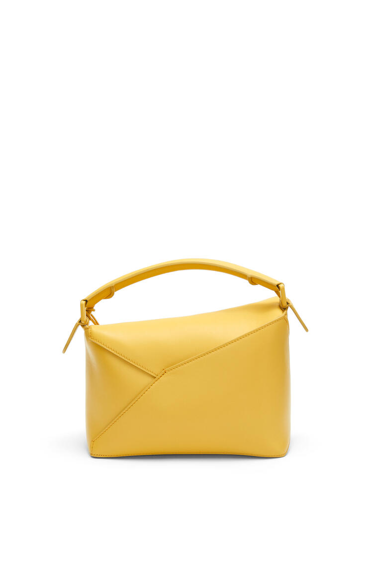 LOEWE Small Puzzle Edge bag in satin calfskin Pale Yellow Glaze