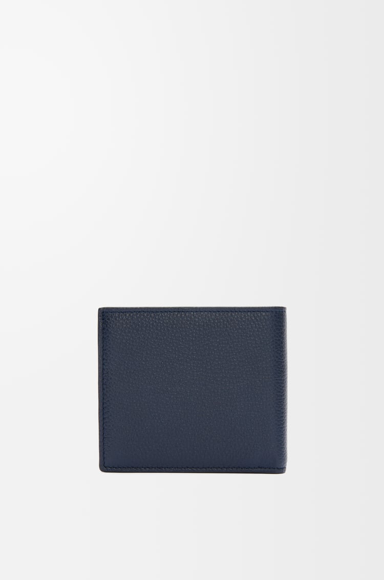 LOEWE Bifold coin wallet in soft grained calfskin Deep Navy