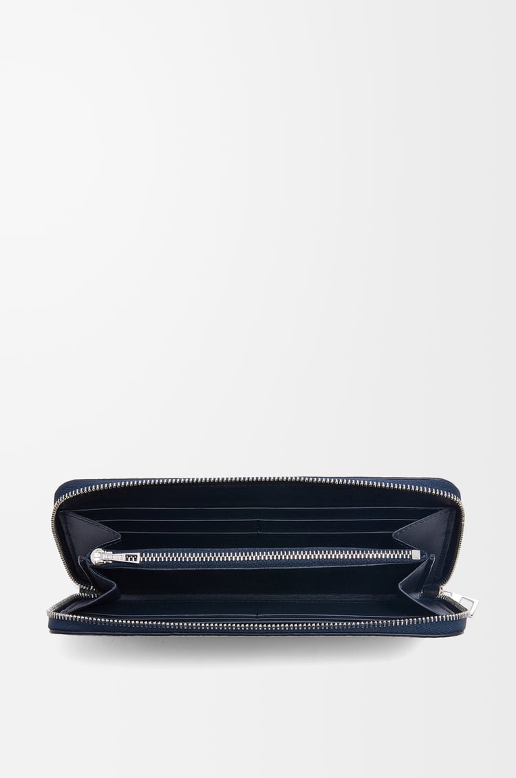 LOEWE Zip around wallet in soft grained calfskin Deep Navy