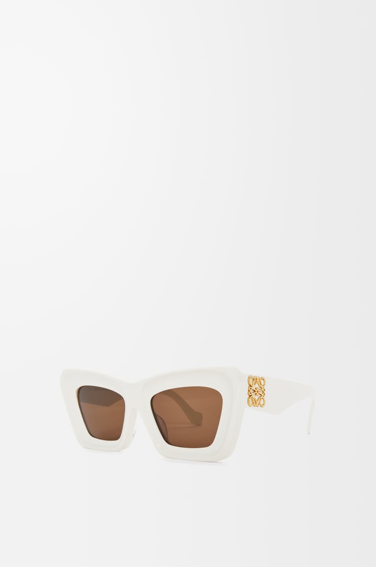 LOEWE Beveled Cateye sunglasses White/Ivory