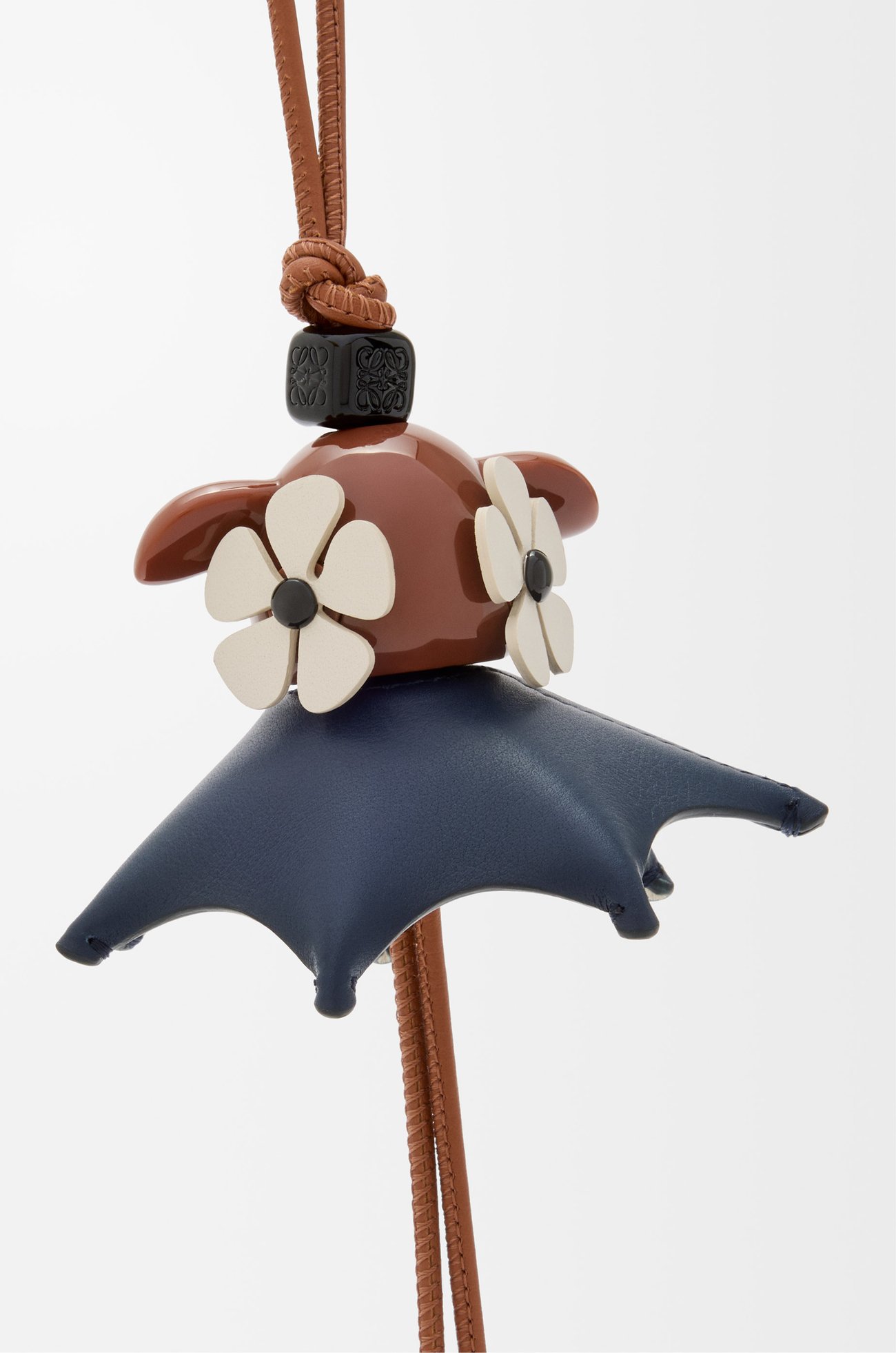 LOEWE Plumeria Puzz charm Tan/Black