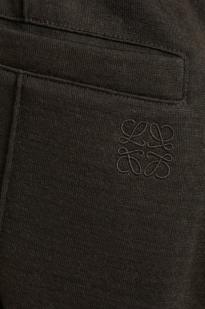 LOEWE Pantaloni sportivi in lana e cashmere MARRONE MÉLANGE/COLOR CAFFÈ plp_rd