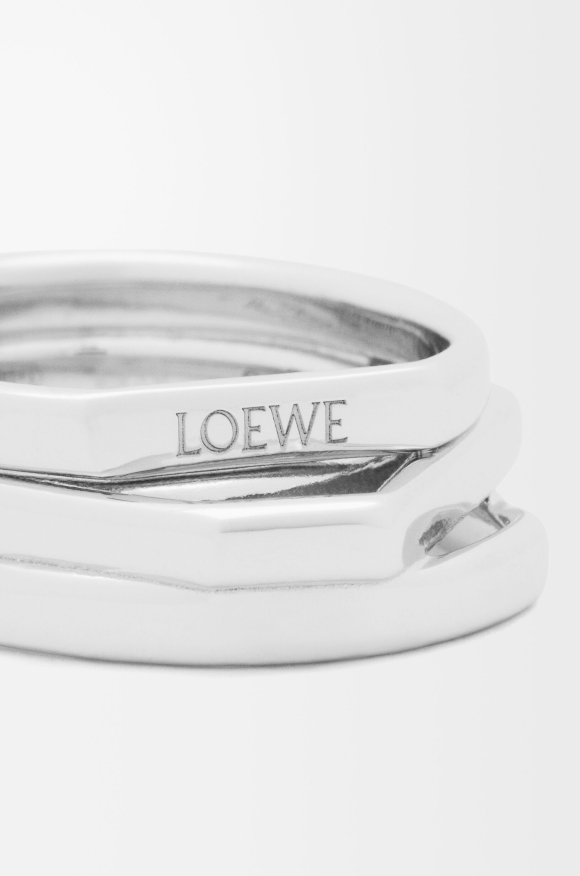 【LOEWE】ロエベ スタック リング スターリングシルバー Stacked ring in sterling silver Silver - LOEWE