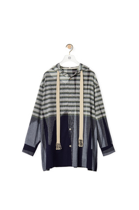 LOEWE Patchwork hooded parka in cotton Multicolor plp_rd
