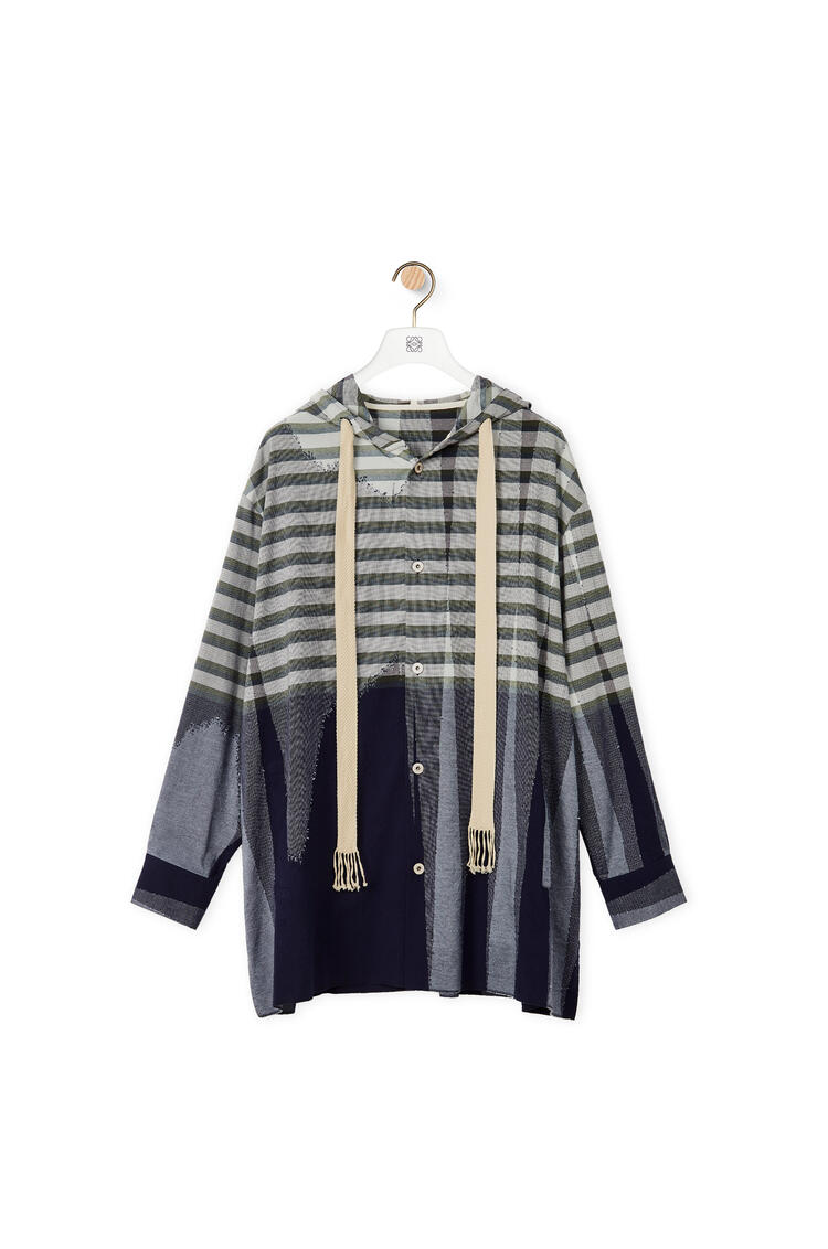 LOEWE Patchwork hooded parka in cotton Multicolor pdp_rd