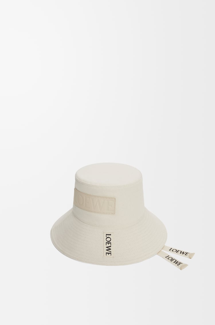 LOEWE Fisherman hat in canvas Soft White