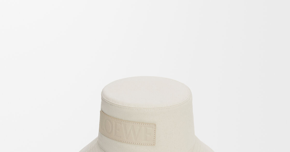 フィッシャーマンハット（キャンバス） ホワイト - LOEWE