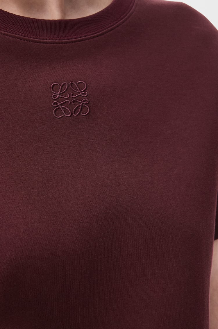 LOEWE アシンメトリー Tシャツ（コットンブレンド） バーガンディ
