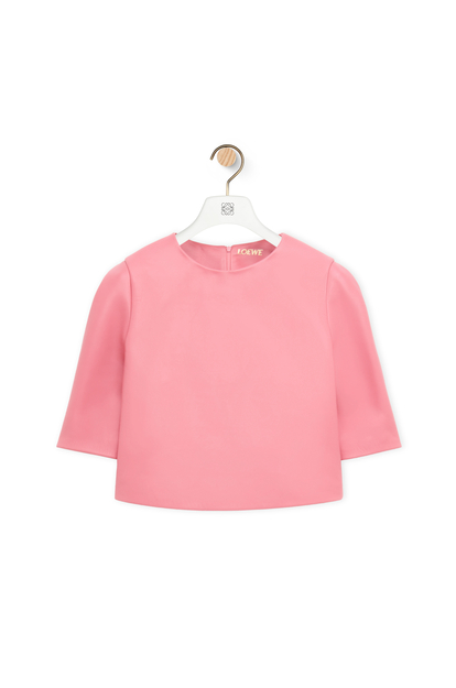 LOEWE Reproportioned top in nappa lambskin Coral/Candy