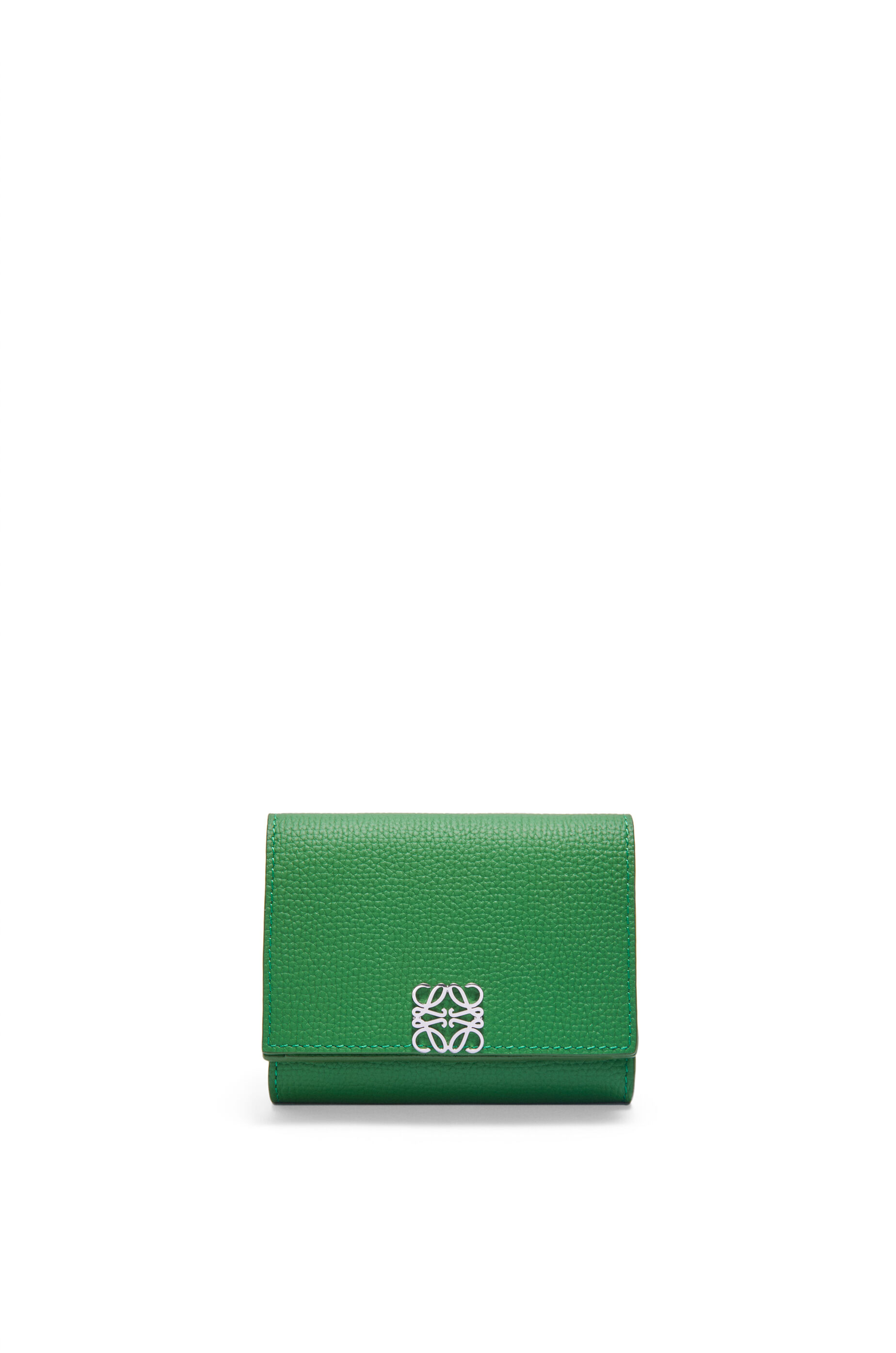 アナグラム トライフォールド ウォレット（ペブルグレインカーフ） トロピカルグリーン - LOEWE