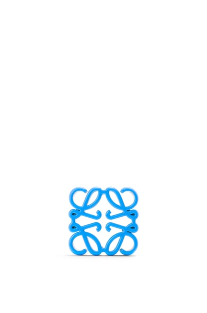 LOEWE Small Anagram cube dice in metal Blue plp_rd