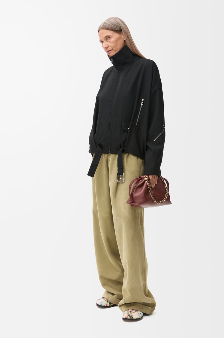 LOEWE Chaqueta globo en lana Negro