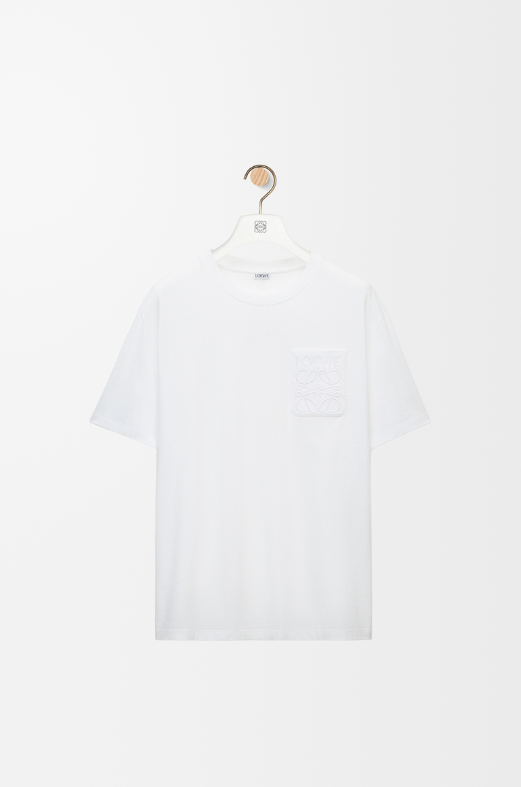 LOEWE Camiseta de corte holgado en algodón Blanco