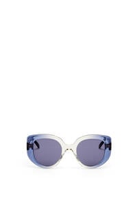 LOEWE Butterfly sunglasses in acetate Gradient Blue