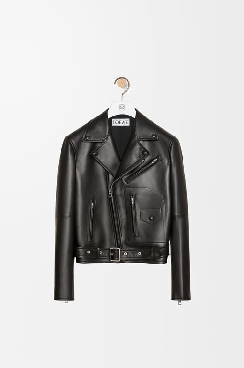 LOEWE Biker jacket in nappa lambskin Black