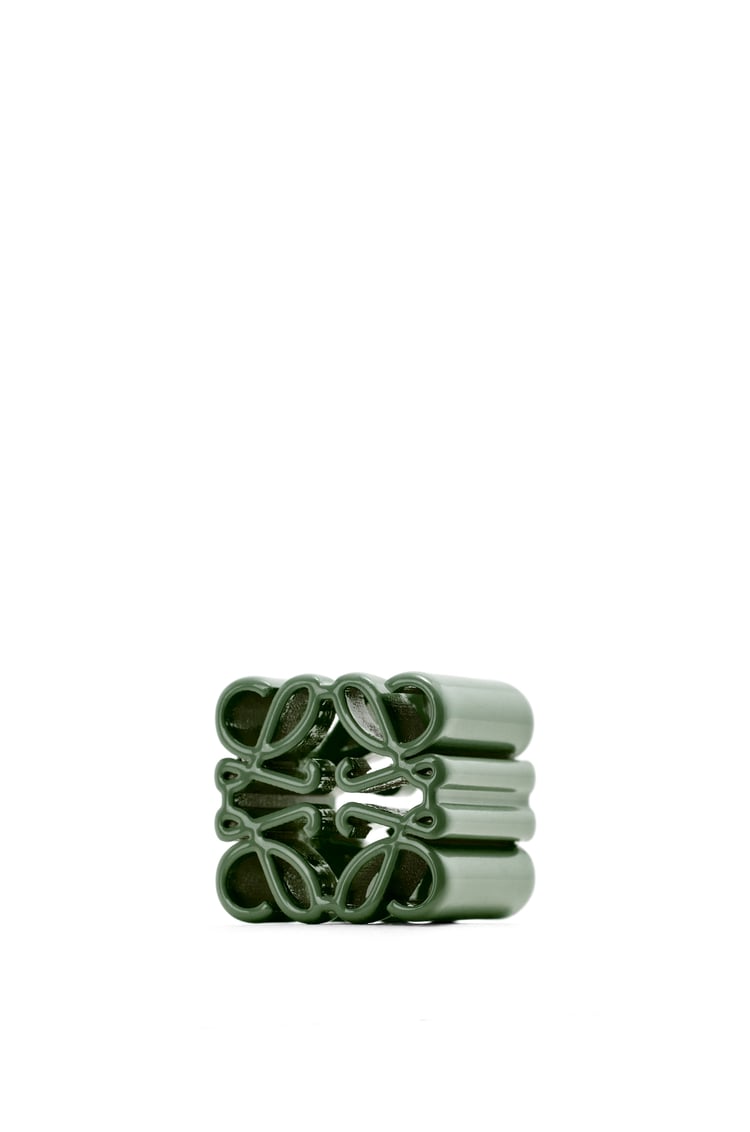 LOEWE Small Anagram cube dice in metal Green