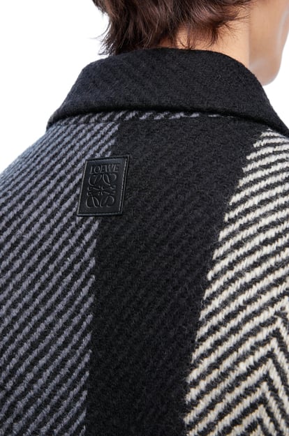 LOEWE Workwear jacket in wool blend White/Grey/Black plp_rd