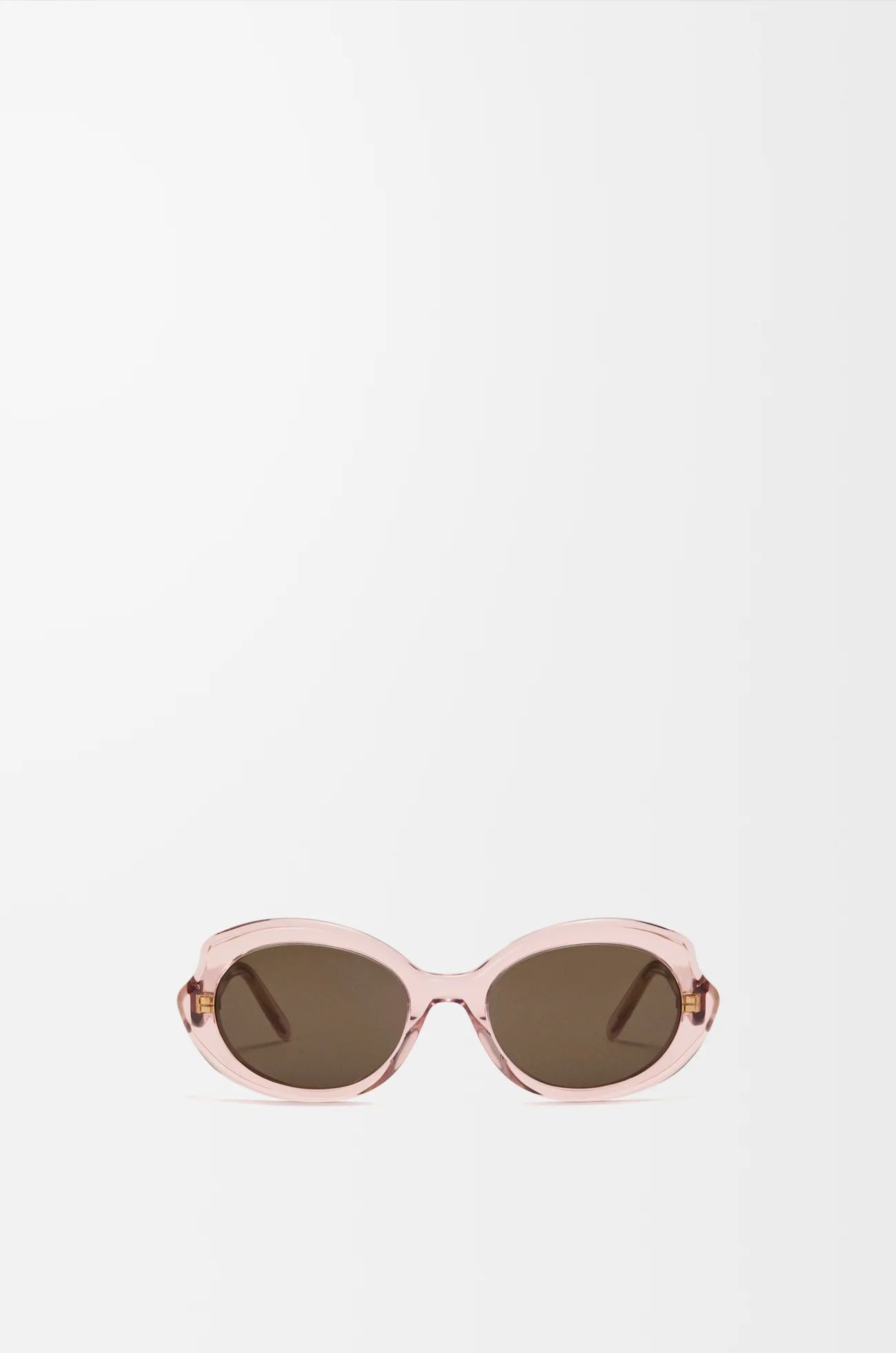 LOEWE 迷你 Slim Oval 太阳镜 Transparent Antique Rose